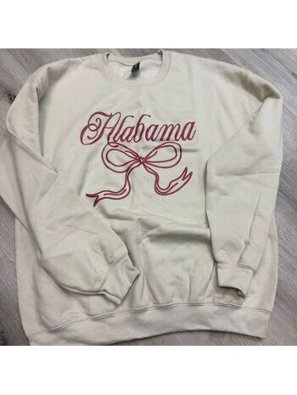 Alabama Bow sweatshirt in Creme